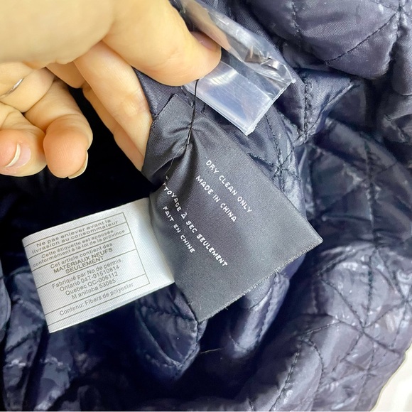 NWT Marc New York Wool Blend Borlange Collared Peacoat Black Women's Size 12 - Picture 11 of 13